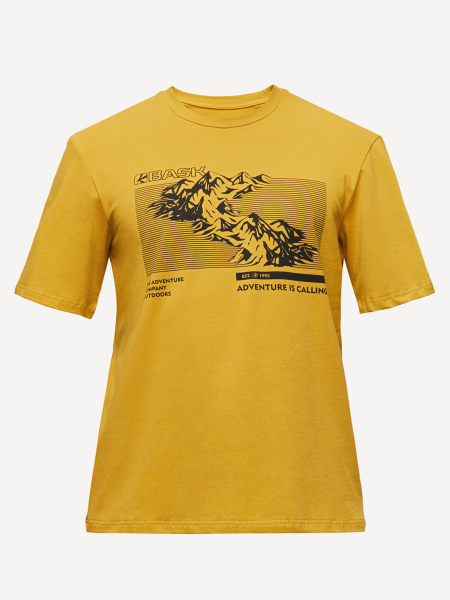 Футболка BASK Topography MT Man (Мужской; 48; Горчичный)